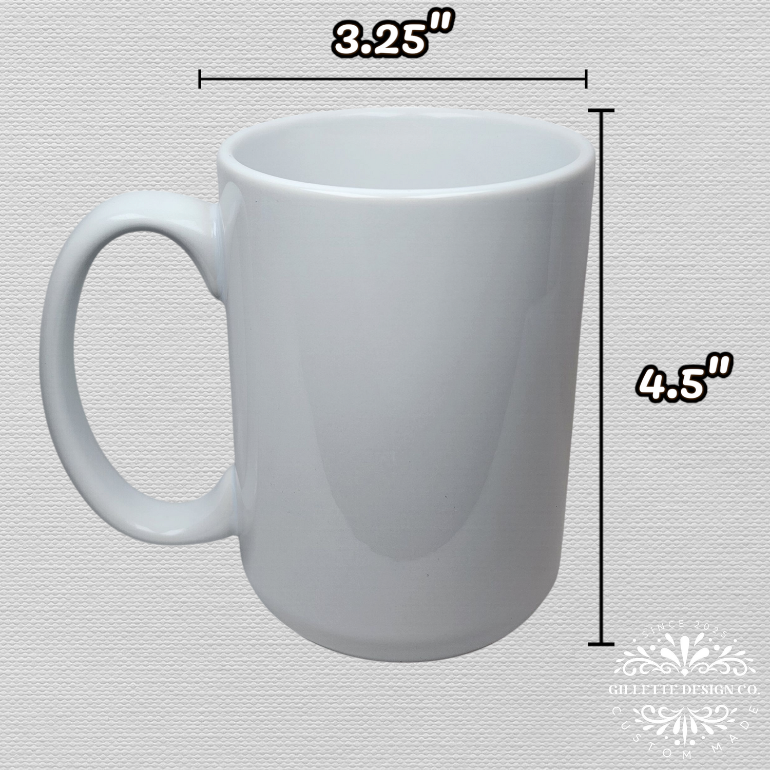 15 oz coffee mug size 15oz Mug – Gillette Design Co
